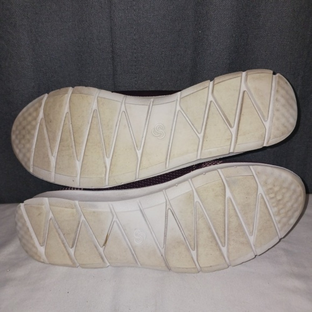 Clarks‎ Cloudsteppers Purple Knit Lace Up Sneakers Comfort Tennis  Shoes 9M - Picture 8 of 9